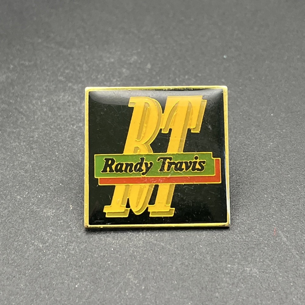 Vintage Randy Travis Country Music Singer Lapel Hat Pin‎